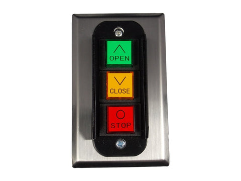 Image of MMTC PBC-3 Nema 1 Three Button Interior Flush Mount Control Station Momentary