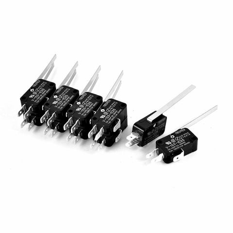 Omron Micro Limit Switch AC 250V 15A Straight Hinge Lever 4 PK