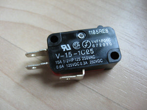 Omron Micro Limit Switch V-15-1C25 15A 125/250VAC- 4 PK
